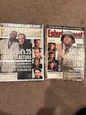 Entertainment Weekly magazine 7/24/98, 8/7/98, 8/21/98